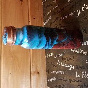 Mushland Earth Wind and Fire Copper Water Bottle with scratch resistant bottom